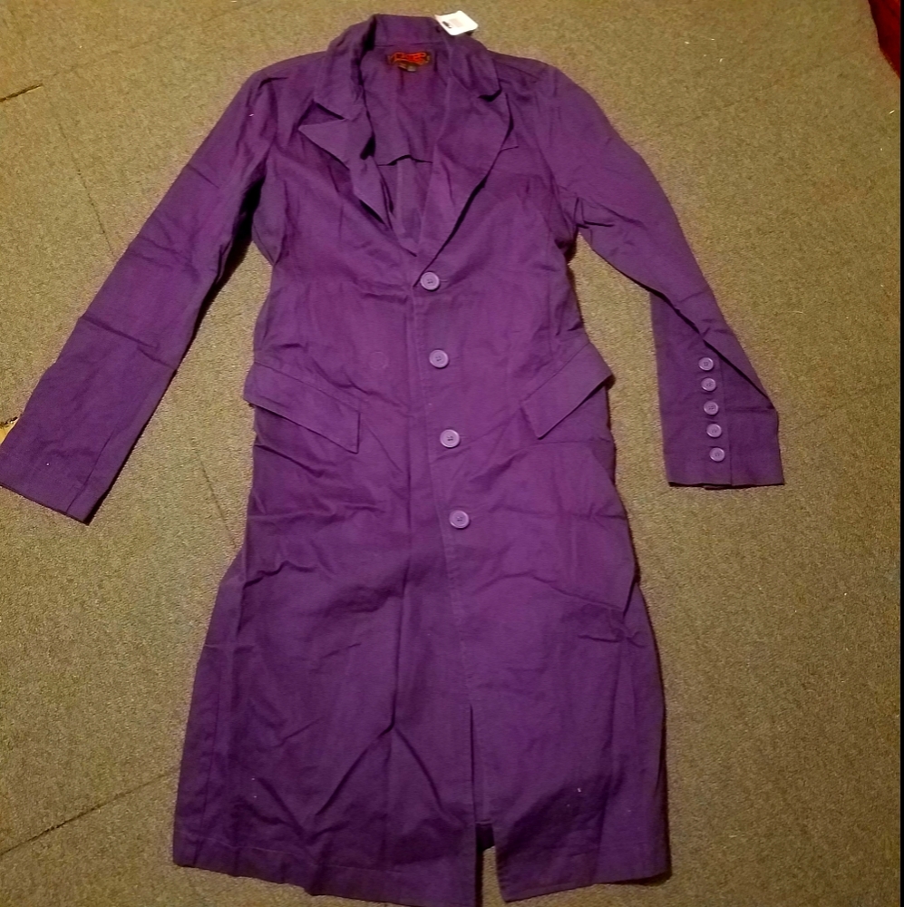 New Hot Topic Tripp Joker Longcoat